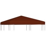 Torana - toile suprieure de gazebo 310 g / m 3x3 m terre cuite