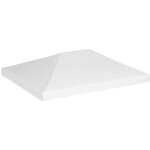 Toile de toit de belvédère 270 g / m² 4x3 m blanc Toile de toit de belvédère 270 g / m² 4x3 m blanc