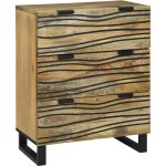 Buffet marron 60 x 33. 5 x 75 cm bois de manguier massif