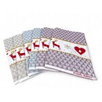 Torchons de cuisine de no�l en coton jacquard - lot de 6 pi�ces 50x80 cm, haute capacit� d'absorption, ...