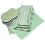 Torchons de cuisine, tampons � r�curer, chiffons de nettoyage absorbants en fibre de verre de bambou, ...