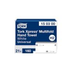 Le plus de l'entretien - tork xpress essuie - mains interfolis blancs h2 (21x160) 150300