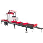 Torros - scie  grumes sur remorque - moteur essence lifan 15ch - longueur de coupe 2794 mm - capacit ...