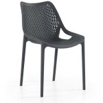 Toscohome - chaise en polypropylne anthracite - bilros