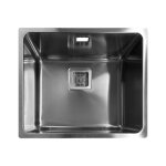 Evier monocuve sous plan en acier inoxydable 49x40x20h cm