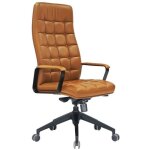 Toscohome - fauteuil de bureau rglable en cuir couleur - murano