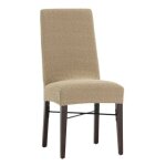 Toscohome - housse de chaise en tissu élastique beige - jaz Toscohome - housse de chaise en tissu élastique beige - jaz