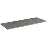 Plan rectangulaire de lavabo de salle de bain 120x46 cm, couleur ciment, hydrofuge