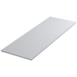 Plan de toilette rectangulaire hydrofuge blanc brillant 100x46 cm