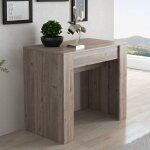 Toscohome - table console à rallonge nelson coloris chêne 90x51, 6 cm - luka Toscohome - table console à rallonge nelson coloris chêne 90x51, 6 cm - luka