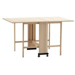 Toscohome - table pliante peu encombrante en orme 24x90x78h cm - vairo