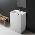 Totem 60 - lavabo colonne en solid surface 60 x 42 x 90(h) cm