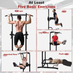Tour de force multifonction - barre de traction et station de dips pour entra�nement � domicile