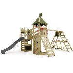 Tour de jeux château des chevaliers riverrun avec balançoire surfswing & toboggan, cabane de jeu avec ... Tour de jeux château des chevaliers riverrun avec balançoire surfswing & toboggan, cabane de jeu avec ...
