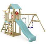 Wickey - tour de jeux multiflyer light, balançoire & toboggan, tour d'escalade pour enfants avec bac ... Wickey - tour de jeux multiflyer light, balançoire & toboggan, tour d'escalade pour enfants avec bac ...