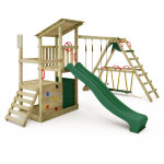 Tour de jeux portique d'escalade fruityforest avec surfswing & toboggan, tour d'escalade avec bac � sable, ...