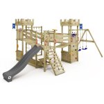 Tour de jeux smart arch avec filet d'escalade et ponts suspendus, château fort, grand bac à sable, comptoir ... Tour de jeux smart arch avec filet d'escalade et ponts suspendus, château fort, grand bac à sable, comptoir ...