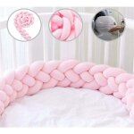 Tour de lit 4 tissage b�b� coussin serpent tress� pare - choc velours protection lit bumper p�pini�re ...