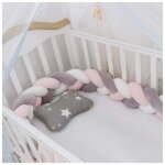 Promotion tour de lit b�b�?1. 5m tour de lit coussin serpent coussin tresse pare - chocs velours protection ...