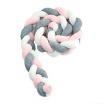 Tour de lit bb - 3 tissage bb coussin serpent tress pare - choc velours protection lit bumper ppinire ...