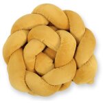 Tour de lit minky tress pour lit bb 180 cm - moutarde