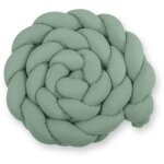 Tour de lit tress� xxl - sauge