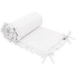 Tour de lit universel  volants pour lit bb - blanc