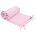 Tour de lit universel � volants pour lit b�b� - rose