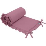 Tour de lit universel  volants pour lit bb - rose rtro