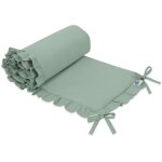 Tour de lit universel � volants pour lit b�b� - sauge