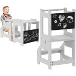 Tour d'observation pour enfants, tour d'apprentissage 3 en 1, barre de s�curit�, bords de s�curit� et ...