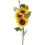 Tournesol artificiel jaune h80cm atmosphera crateur d'intrieur