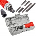 Tournevis  chocs avec protection + 6 embouts