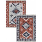 Toutapis - tapis réversible kilim aztèque colorado 03 en coton et lavable en machine 160x230 cm Toutapis - tapis réversible kilim aztèque colorado 03 en coton et lavable en machine 160x230 cm