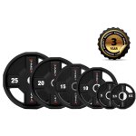 Plaque olympique en polyur�thane cpu 2, 5 kg ? r�sistance � l'abrasion ? compatible avec poign�es de ...