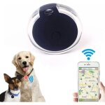 Traceur gps chien, anti perdu collier gps chats localisateur avec alarme pour animaux domestiques chien(black ...