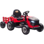 Tracteur �lectrique enfants - aiyaplay - remorque amovible - t�l�commande 2, 4g - pp et m�tal - 139x58x55cm ...