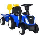 Tracteur � p�dales pour tout - petits, avec klaxon, rangement et volant, pour les 1 � 3 ans (bleu). , ...