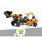 Tractopelle enfant case ce avec remorque + excavatrice 2 � 5 ans + ceinture avec outils de jardin enfants ...
