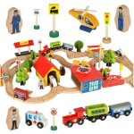 Train en bois locomotive ville 69el