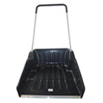 Traineau godet 60, 5cm en r�sine avec lamelle en m�tal anti - usure, manche tubulaire en acier. dimensions ...