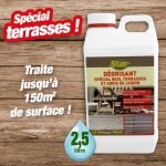 Traitement dgrisant pour redonner de l'clat  vos bois extrieurs, 2, 5 litres