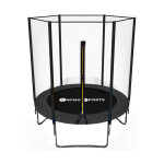 Trampoline - 183 cm - avec filet de scurit - noir