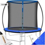 Trampoline avec filet de scurit et chelle d'accs 244cm diamtre