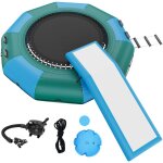 Mophorn trampoline aquatique gonflable de 10 pieds plateforme de natation rebond avec toboggan piscine ... Mophorn trampoline aquatique gonflable de 10 pieds plateforme de natation rebond avec toboggan piscine ...