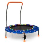 Trampoline pour enfants �92cm lumineux avec poign�e amovible charge 25kg pour sports de saut int�rieur ...
