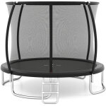 Trampoline exterieur enfant adulte �305 cm, trampoline jardin exterieur, filet de s�curit�, cadre en ...
