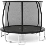 Trampoline exterieur enfant adulte �366 cm, trampoline jardin exterieur, filet de s�curit�, cadre en ...