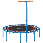 Trampoline fitness avec barre de maintien r�glable - stable et silencieux - pour usage int�rieur - structure ...