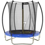 Trampoline de jardin rond Ø180cm avec filet de sécurité intérieur - bleu - fpr 180 - kangui Trampoline de jardin rond Ø180cm avec filet de sécurité intérieur - bleu - fpr 180 - kangui